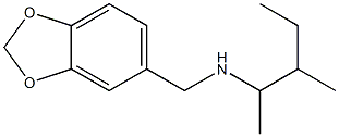 (2H-1,3-benzodioxol-5-ylmethyl)(3-methylpentan-2-yl)amine Structure