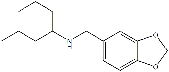 (2H-1,3-benzodioxol-5-ylmethyl)(heptan-4-yl)amine Structure