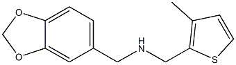 (2H-1,3-benzodioxol-5-ylmethyl)[(3-methylthiophen-2-yl)methyl]amine|