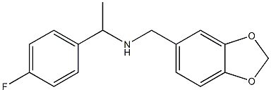 (2H-1,3-benzodioxol-5-ylmethyl)[1-(4-fluorophenyl)ethyl]amine 结构式