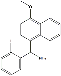 (2-iodophenyl)(4-methoxynaphthalen-1-yl)methanamine,,结构式