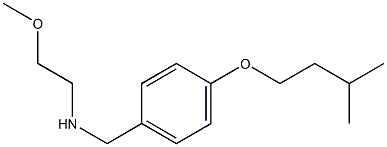 (2-methoxyethyl)({[4-(3-methylbutoxy)phenyl]methyl})amine,,结构式