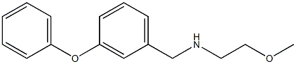 (2-methoxyethyl)[(3-phenoxyphenyl)methyl]amine Struktur