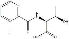 (2S,3R)-3-hydroxy-2-[(2-iodobenzoyl)amino]butanoic acid 结构式