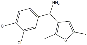 (3,4-dichlorophenyl)(2,5-dimethylthiophen-3-yl)methanamine 化学構造式
