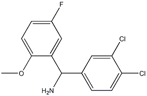 (3,4-dichlorophenyl)(5-fluoro-2-methoxyphenyl)methanamine Struktur