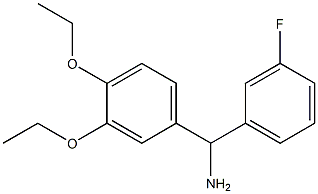 (3,4-diethoxyphenyl)(3-fluorophenyl)methanamine 化学構造式