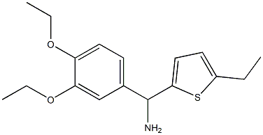 (3,4-diethoxyphenyl)(5-ethylthiophen-2-yl)methanamine Structure