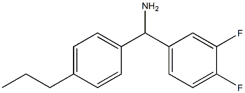 (3,4-difluorophenyl)(4-propylphenyl)methanamine 结构式