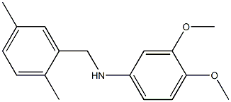 (3,4-dimethoxyphenyl)(2,5-dimethylphenyl)methylamine Structure