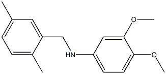 (3,4-dimethoxyphenyl)(2,5-dimethylphenyl)methylamine 结构式