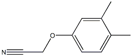 (3,4-dimethylphenoxy)acetonitrile 化学構造式
