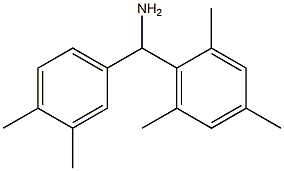 (3,4-dimethylphenyl)(2,4,6-trimethylphenyl)methanamine Structure