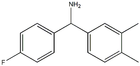 (3,4-dimethylphenyl)(4-fluorophenyl)methanamine 化学構造式