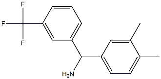 (3,4-dimethylphenyl)[3-(trifluoromethyl)phenyl]methanamine Struktur