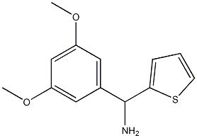 (3,5-dimethoxyphenyl)(thiophen-2-yl)methanamine,,结构式