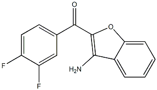 (3-amino-1-benzofuran-2-yl)(3,4-difluorophenyl)methanone Structure
