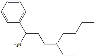 (3-amino-3-phenylpropyl)(butyl)ethylamine Structure