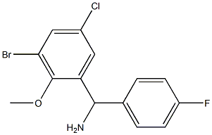 (3-bromo-5-chloro-2-methoxyphenyl)(4-fluorophenyl)methanamine