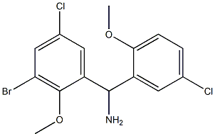 (3-bromo-5-chloro-2-methoxyphenyl)(5-chloro-2-methoxyphenyl)methanamine