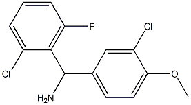  (3-chloro-4-methoxyphenyl)(2-chloro-6-fluorophenyl)methanamine