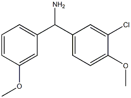 (3-chloro-4-methoxyphenyl)(3-methoxyphenyl)methanamine