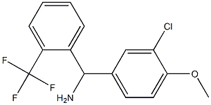 (3-chloro-4-methoxyphenyl)[2-(trifluoromethyl)phenyl]methanamine|