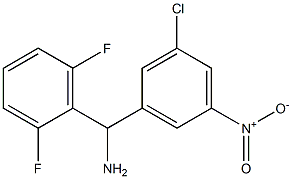 (3-chloro-5-nitrophenyl)(2,6-difluorophenyl)methanamine 化学構造式