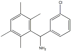 (3-chlorophenyl)(2,3,5,6-tetramethylphenyl)methanamine Structure