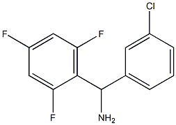 (3-chlorophenyl)(2,4,6-trifluorophenyl)methanamine Structure