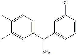 (3-chlorophenyl)(3,4-dimethylphenyl)methanamine Structure