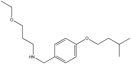(3-ethoxypropyl)({[4-(3-methylbutoxy)phenyl]methyl})amine Structure