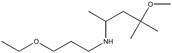 (3-ethoxypropyl)(4-methoxy-4-methylpentan-2-yl)amine 结构式