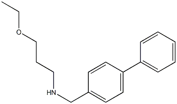(3-ethoxypropyl)[(4-phenylphenyl)methyl]amine Struktur