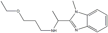 (3-ethoxypropyl)[1-(1-methyl-1H-1,3-benzodiazol-2-yl)ethyl]amine Structure