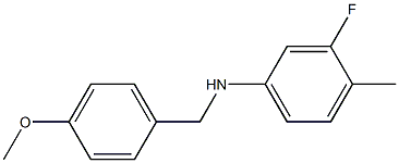 (3-fluoro-4-methylphenyl)(4-methoxyphenyl)methylamine 结构式