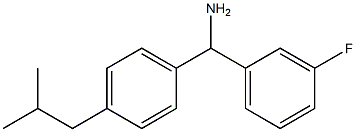 (3-fluorophenyl)[4-(2-methylpropyl)phenyl]methanamine Struktur