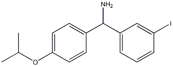 (3-iodophenyl)[4-(propan-2-yloxy)phenyl]methanamine,,结构式