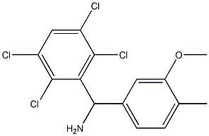 (3-methoxy-4-methylphenyl)(2,3,5,6-tetrachlorophenyl)methanamine|