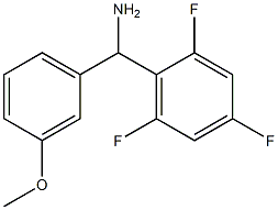 (3-methoxyphenyl)(2,4,6-trifluorophenyl)methanamine 化学構造式