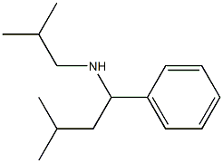 (3-methyl-1-phenylbutyl)(2-methylpropyl)amine Struktur