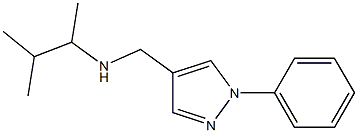 (3-methylbutan-2-yl)[(1-phenyl-1H-pyrazol-4-yl)methyl]amine,,结构式