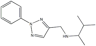 (3-methylbutan-2-yl)[(2-phenyl-2H-1,2,3-triazol-4-yl)methyl]amine,,结构式