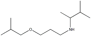 (3-methylbutan-2-yl)[3-(2-methylpropoxy)propyl]amine 化学構造式