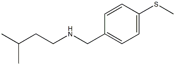 (3-methylbutyl)({[4-(methylsulfanyl)phenyl]methyl})amine 化学構造式