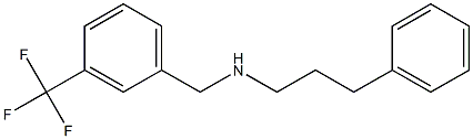 (3-phenylpropyl)({[3-(trifluoromethyl)phenyl]methyl})amine,,结构式