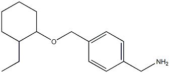 (4-{[(2-ethylcyclohexyl)oxy]methyl}phenyl)methanamine Structure