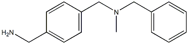 (4-{[benzyl(methyl)amino]methyl}phenyl)methanamine 结构式