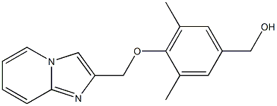 (4-{imidazo[1,2-a]pyridin-2-ylmethoxy}-3,5-dimethylphenyl)methanol,,结构式