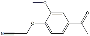 (4-acetyl-2-methoxyphenoxy)acetonitrile Structure